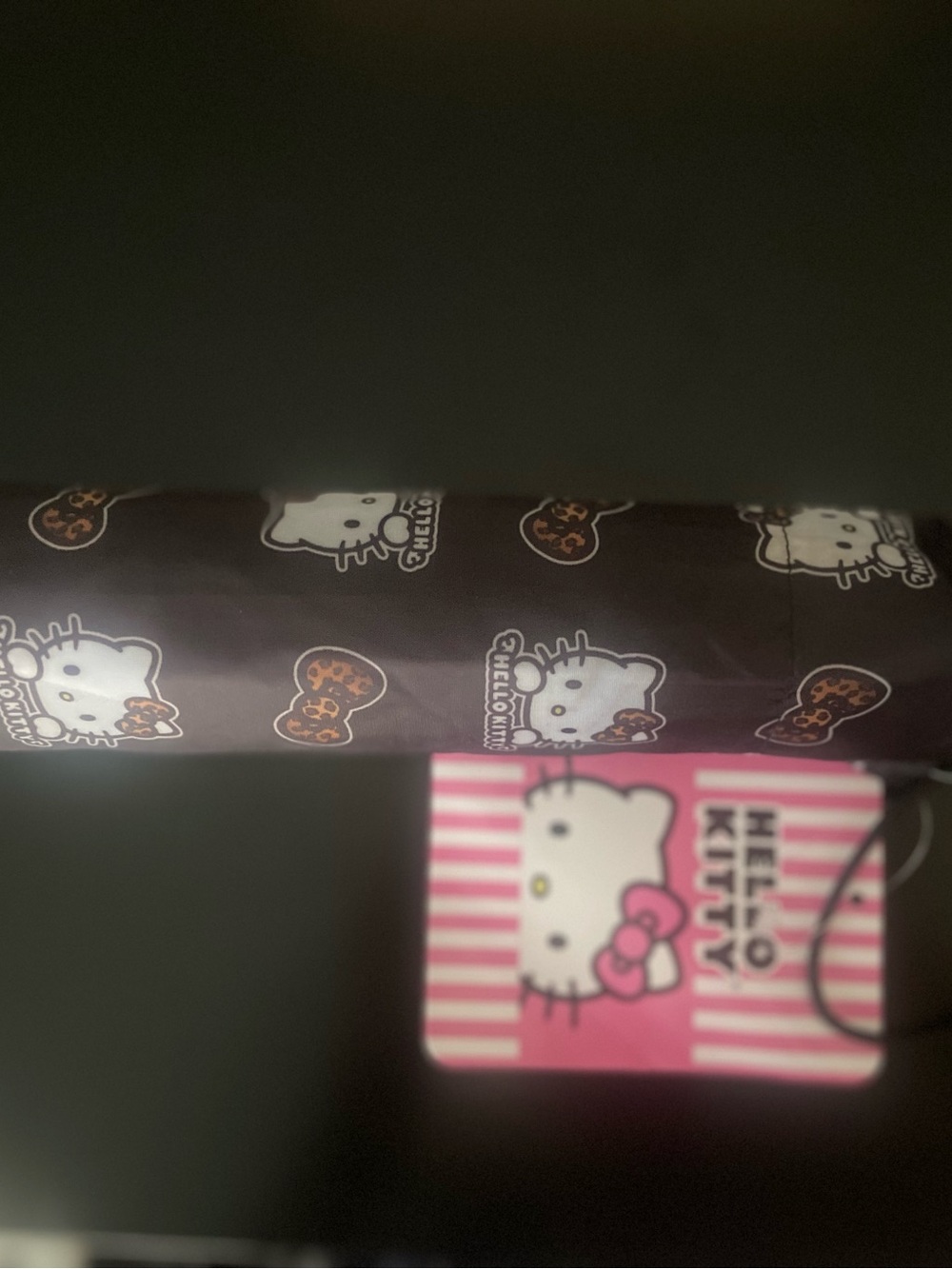 Bioworld Hello Kitty Kids Umbrella in Black and Pink